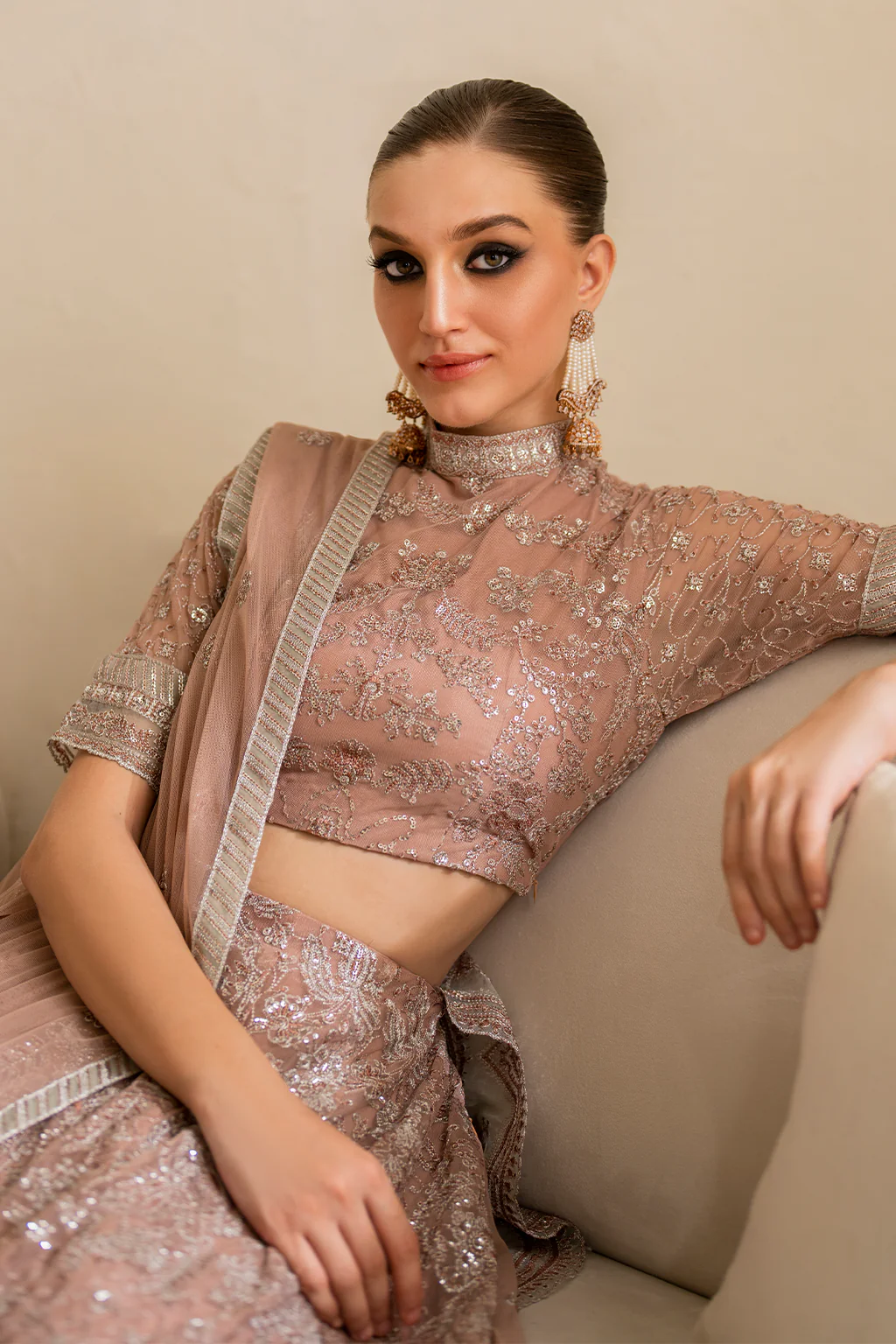 Iznik Chiffon Party Wear Collection | CC-43 - Image 4