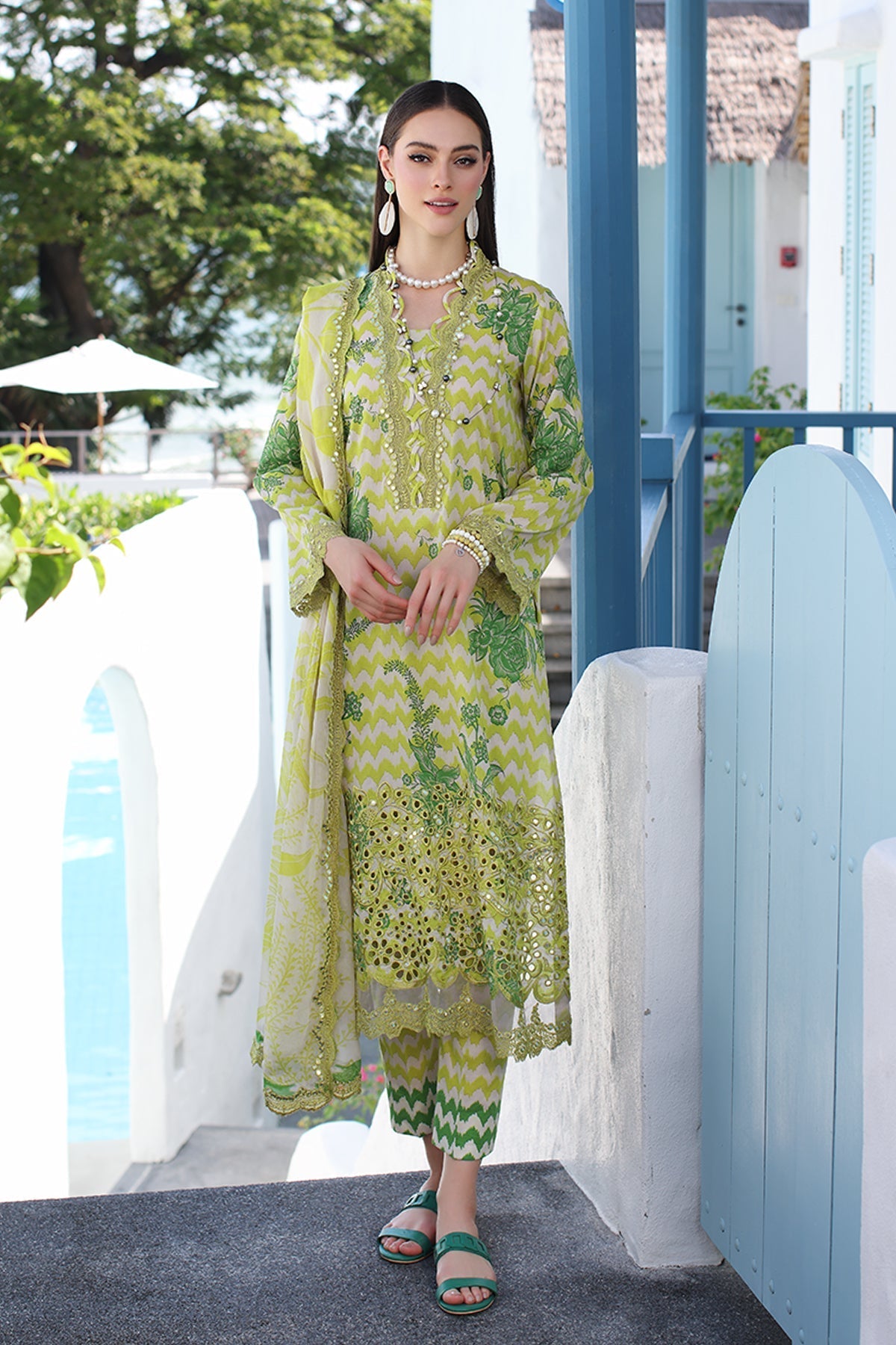 Charizma Combination Embroidered Lawn 2024 | CCH4-03