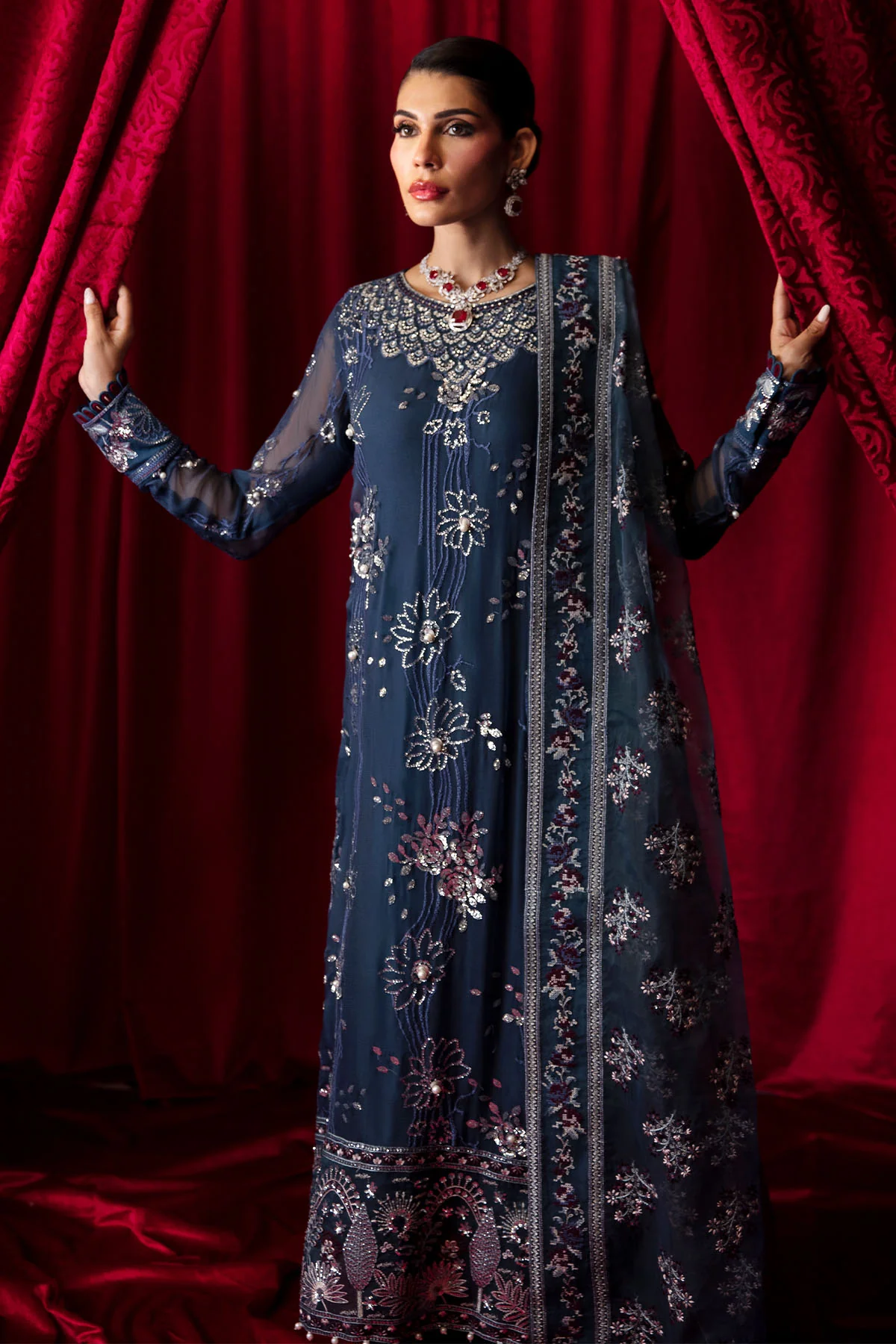 Elanora By Nureh Embroidered Chiffon Vol 2 | NEL-52 - Image 2