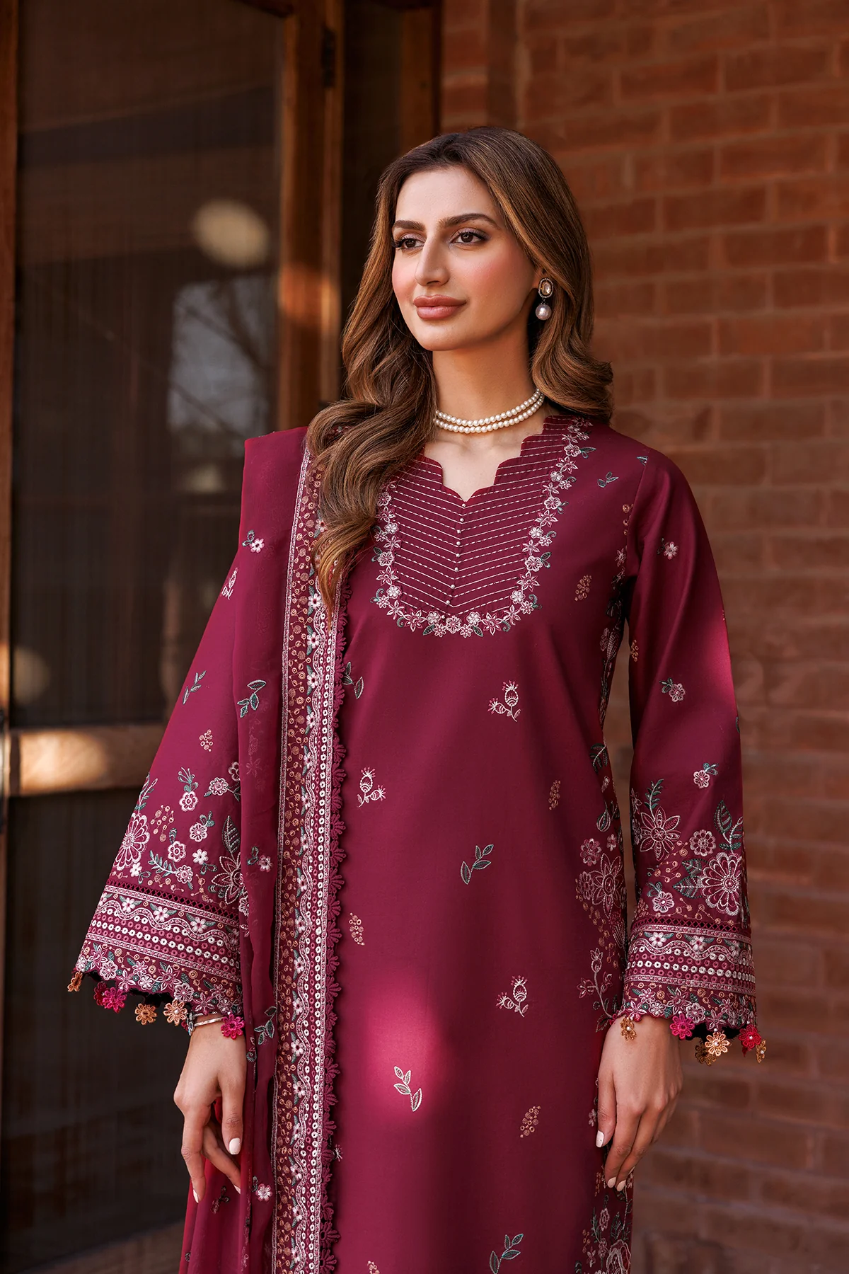 Farasha Dastoor Embroidered Lawn | RUBY GLAM - Image 2