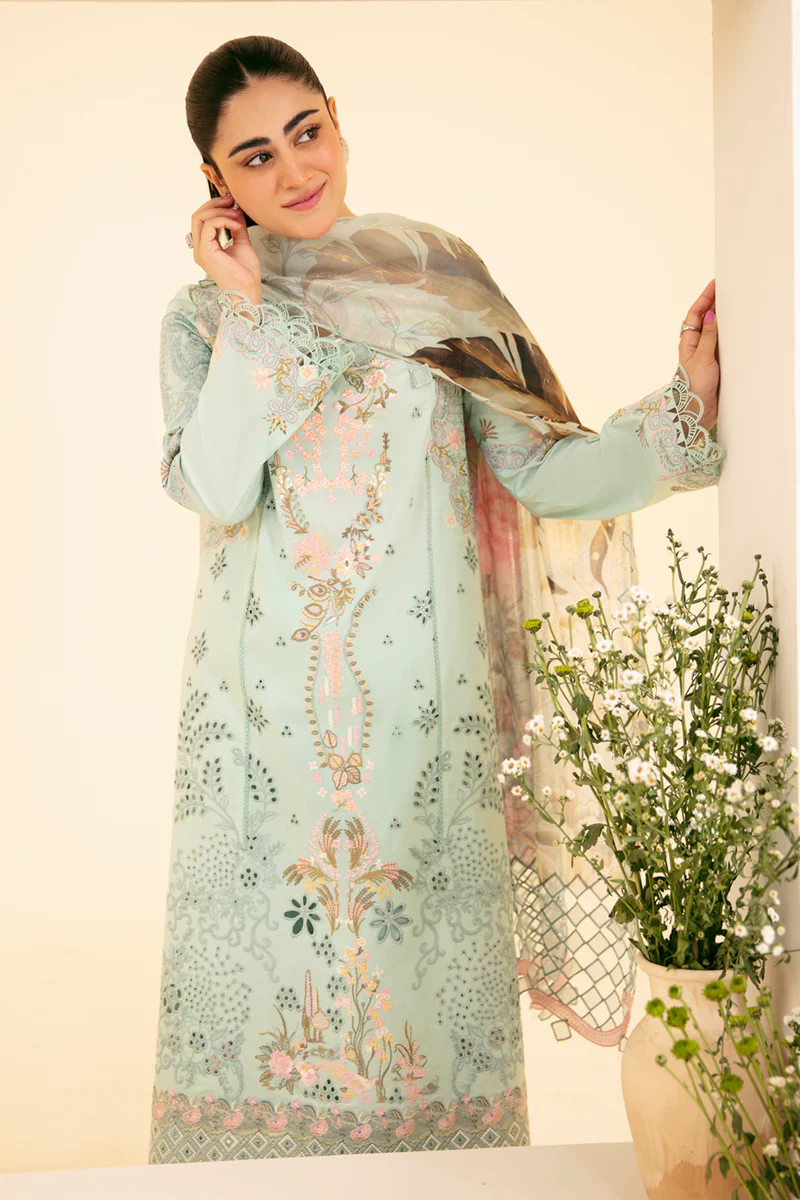 Qlinekari Lawn by Qalamkar 2024 | SQ-06 - Image 4