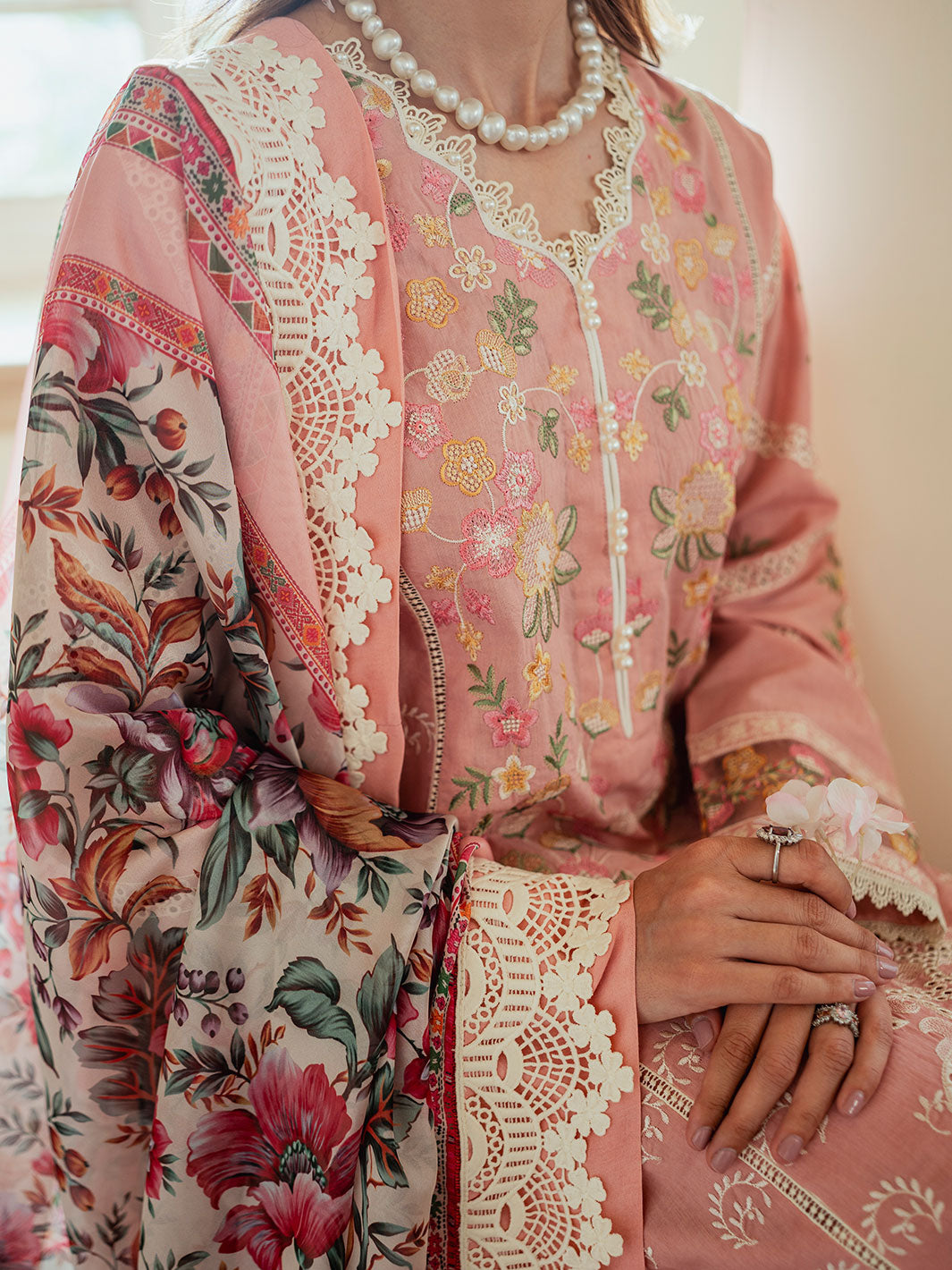 Faiza Faisal Celine Chikankari Eid Collection '24 | FAHA - Image 2