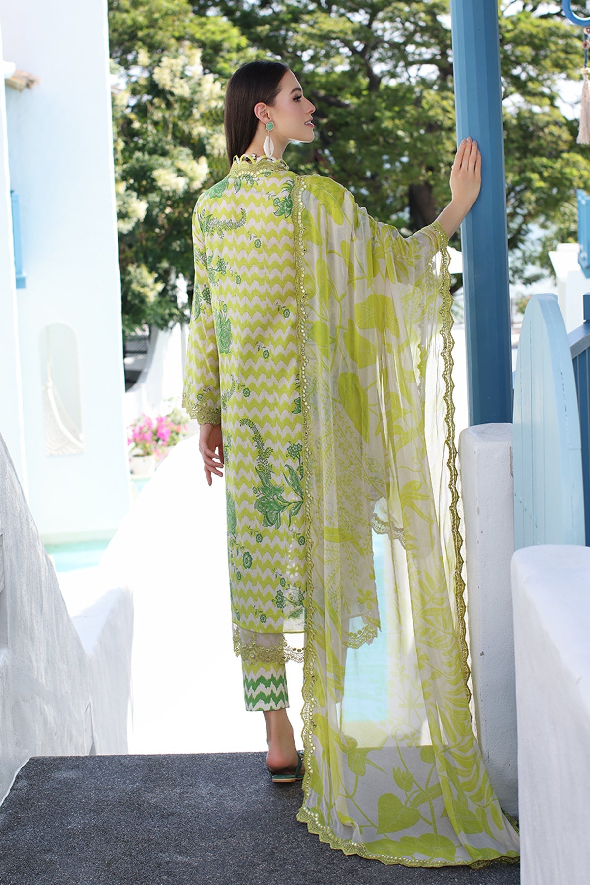 Charizma Combination Embroidered Lawn 2024 | CCH4-03 - Image 2