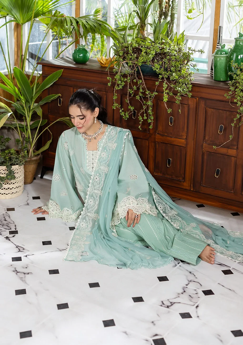 Elaf Chikankari With Chiffon EEC-3A Parisian - Image 2