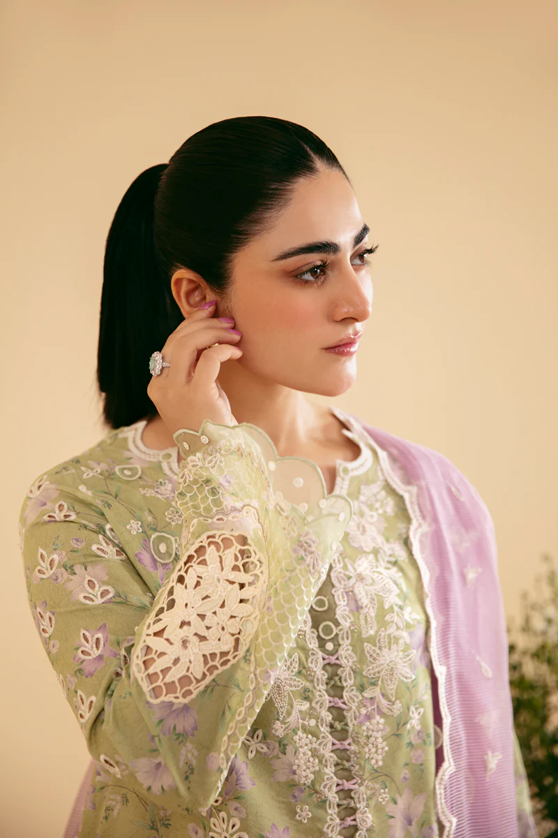 Qlinekari Lawn by Qalamkar 2024 | SQ-10 - Image 4