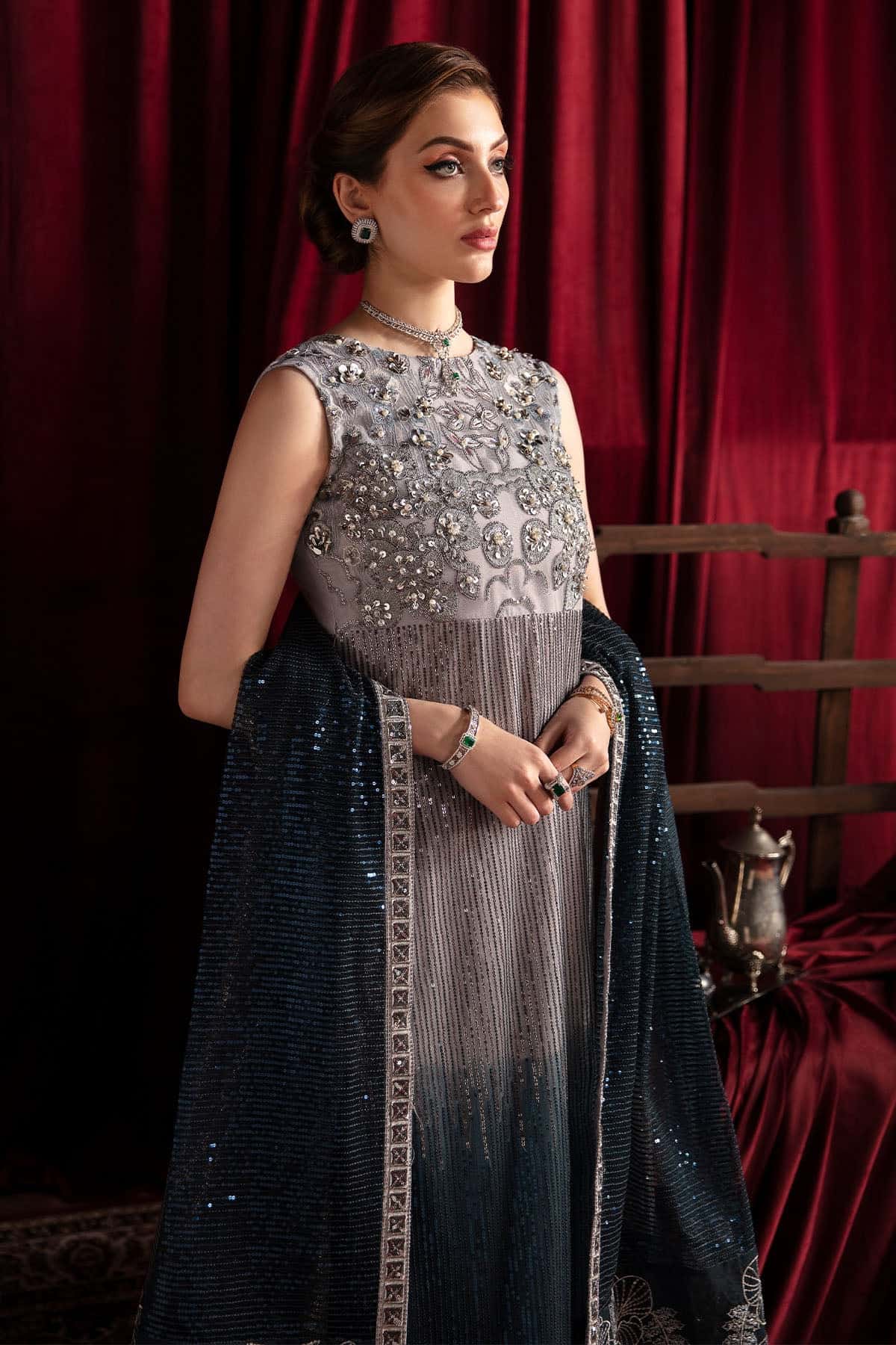 Nureh Elanora Chiffon 2024 | NEL-40 Saree - Image 8