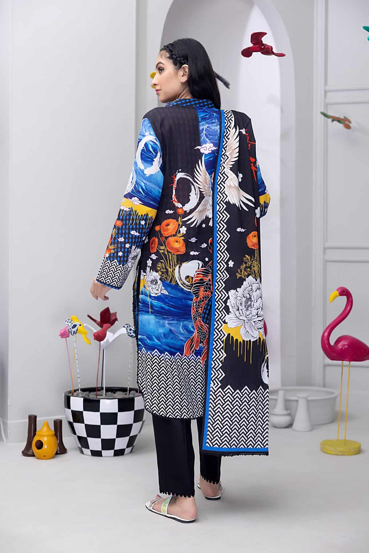 Salina Pop Printed Lawn | SP-8 - Image 3