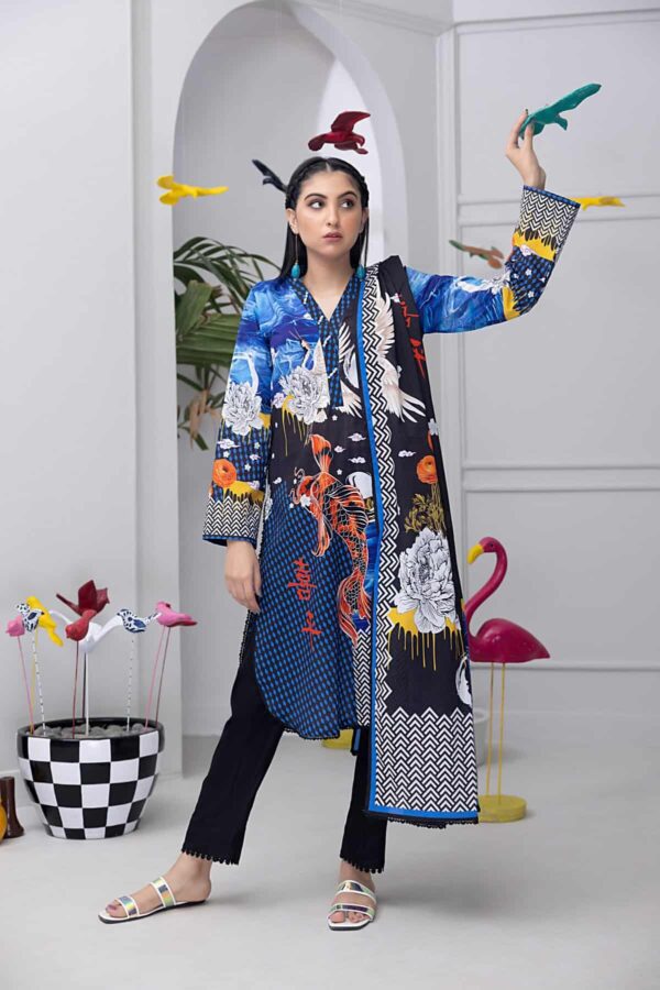 Salina Pop Printed Lawn | SP-8