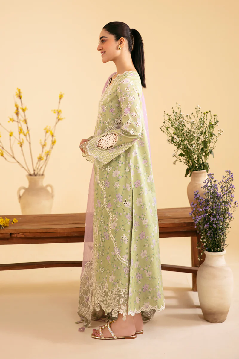 Qlinekari Lawn by Qalamkar 2024 | SQ-10 - Image 6