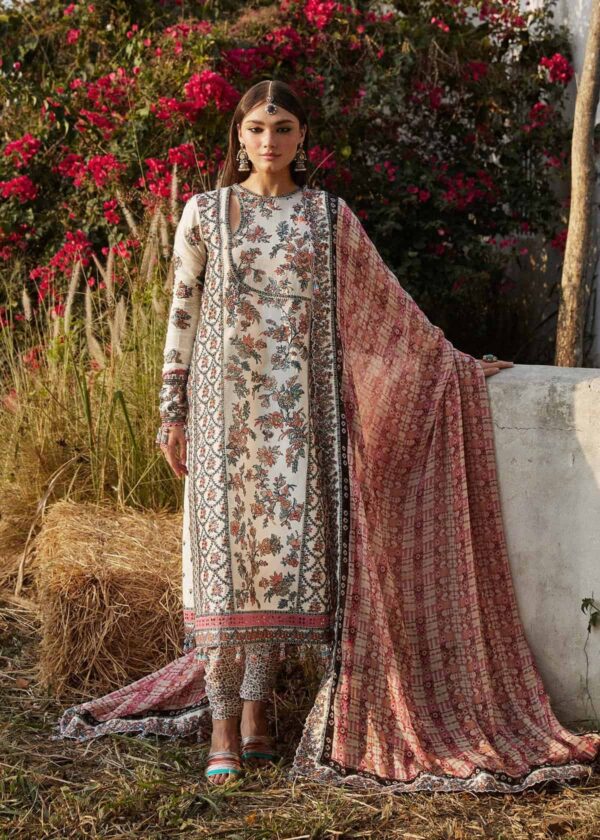 Hussain Rehar Luxury Lawn 2024 | ELARA (SS-5421)