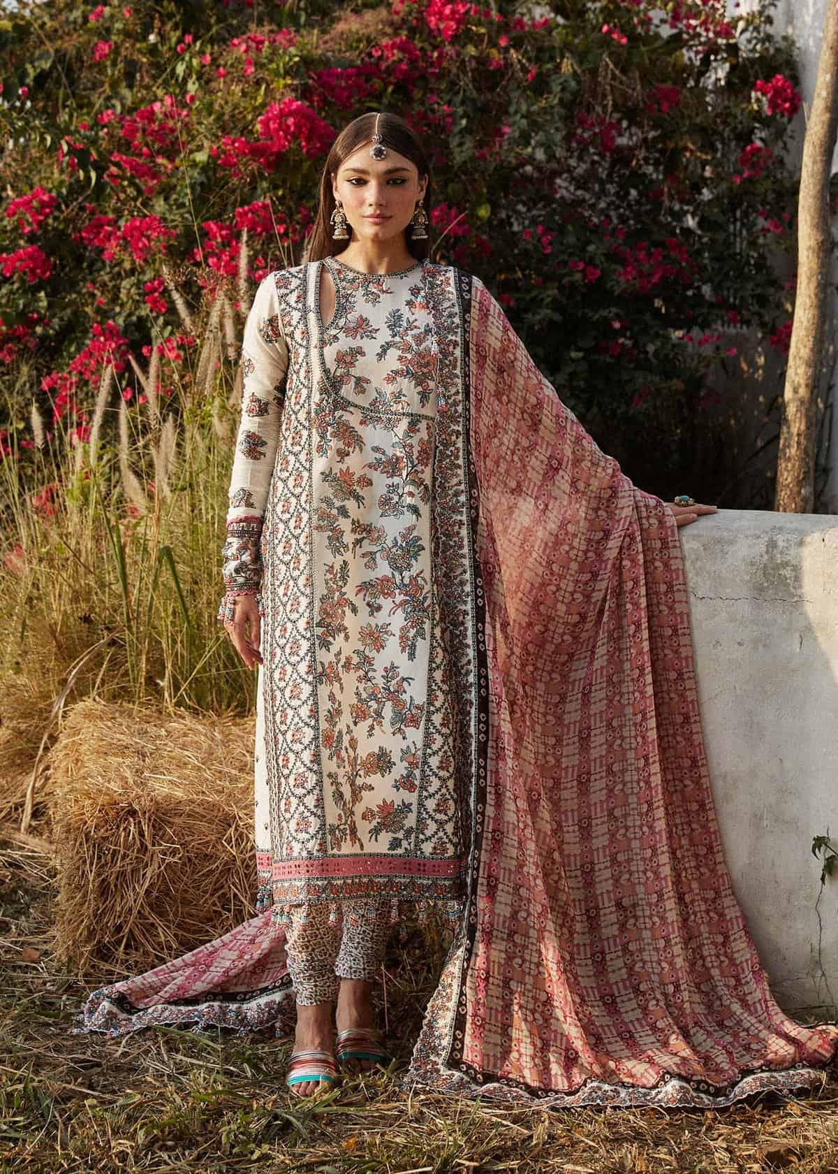 Hussain Rehar Luxury Lawn 2024 | ELARA (SS-5421)