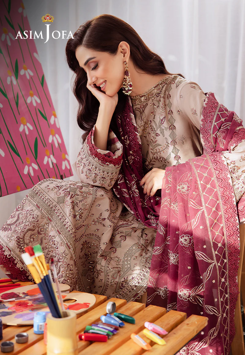 Uraan Lawn by Asim Jofa | AJUR-10 - Image 2
