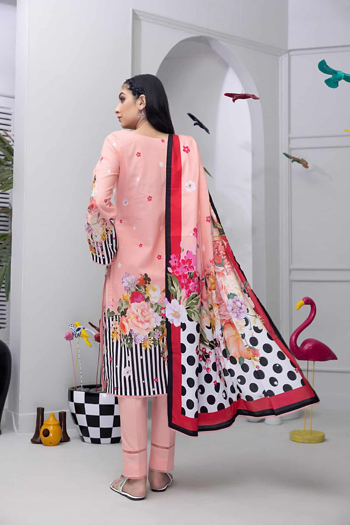 Salina Pop Printed Lawn | SP-9 - Image 5