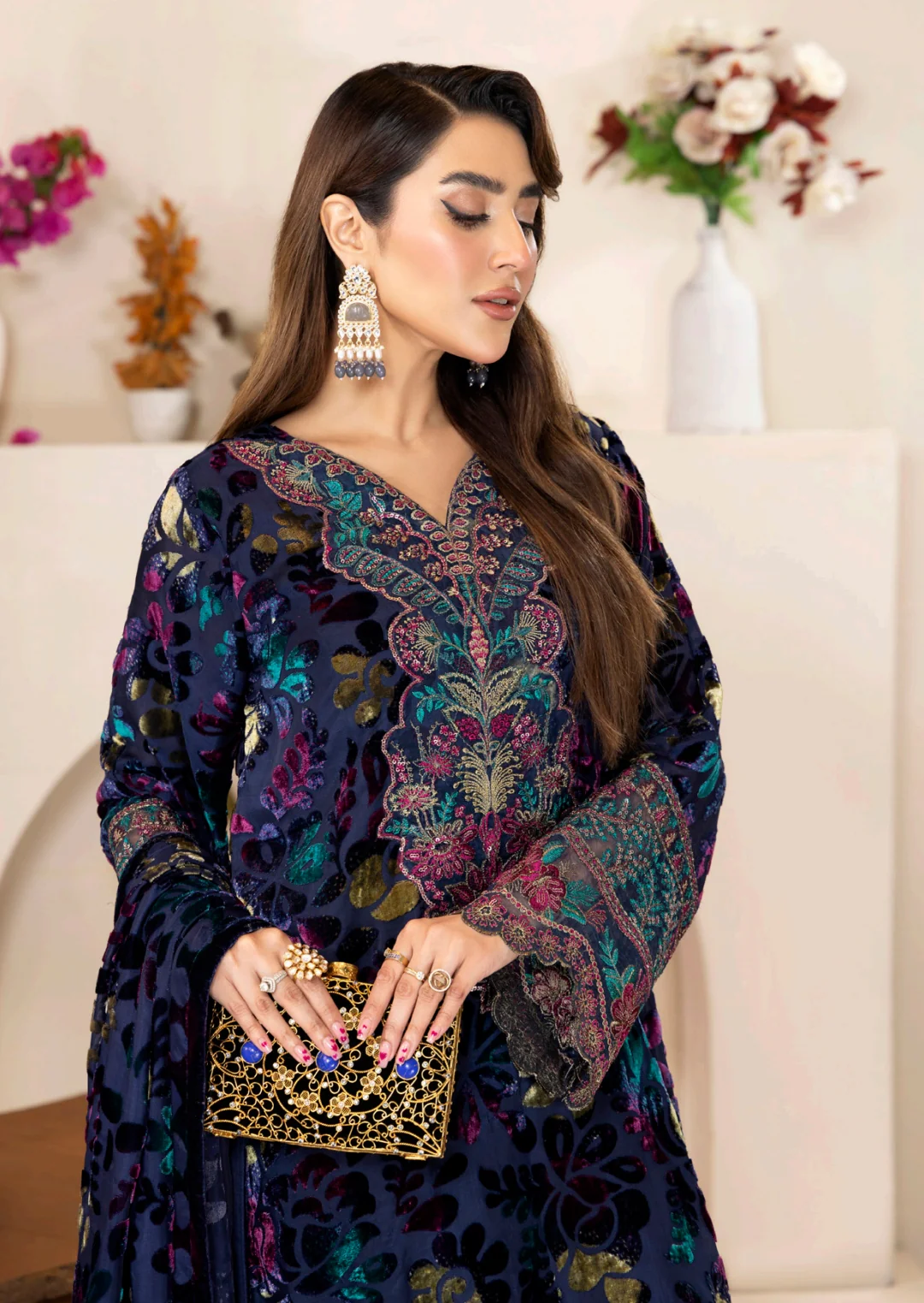 Adan's Libas Plachi'24 Luxury Unstitched Vol 2 - Image 2
