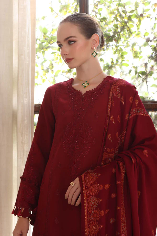 Noor Winter Pashmina Shawls'25 | Saadi Aasad || Ember - Image 4