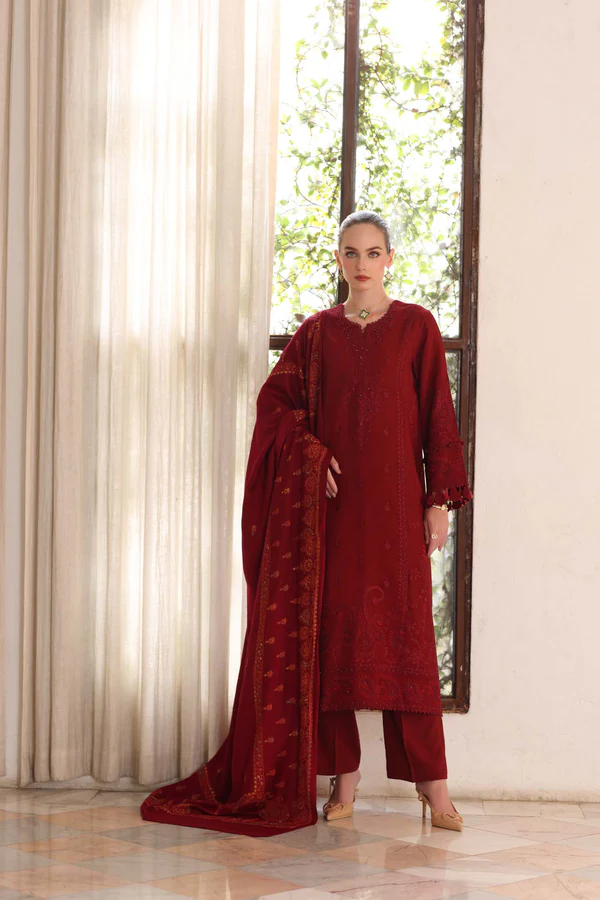 Noor Winter Pashmina Shawls'25 | Saadi Aasad || Ember
