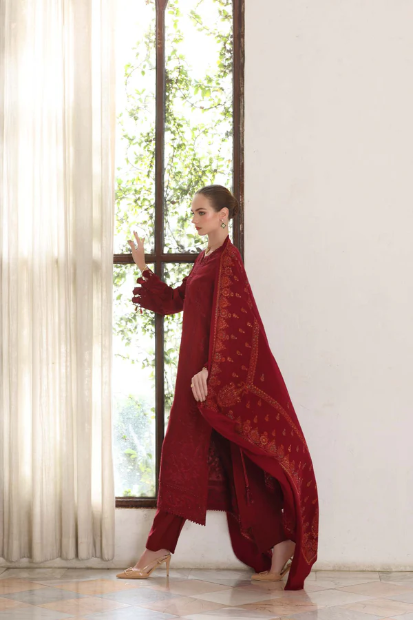 Noor Winter Pashmina Shawls'25 | Saadi Aasad || Ember - Image 3