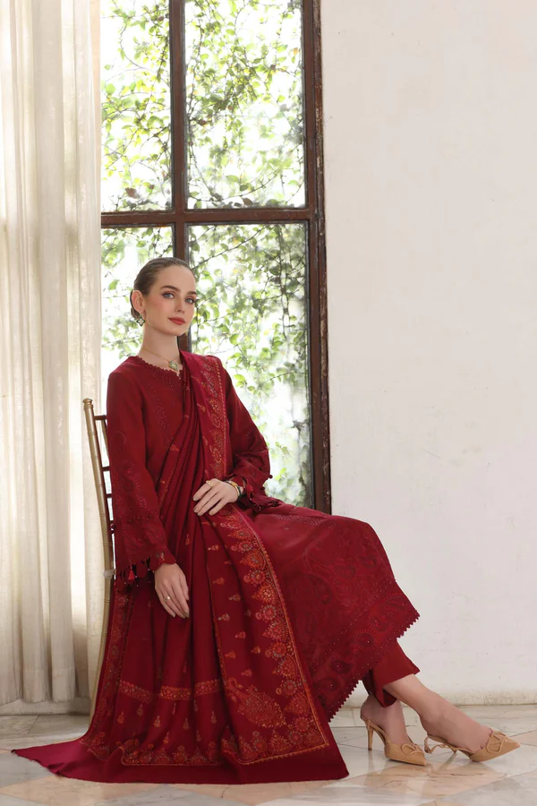 Noor Winter Pashmina Shawls'25 | Saadi Aasad || Ember - Image 2