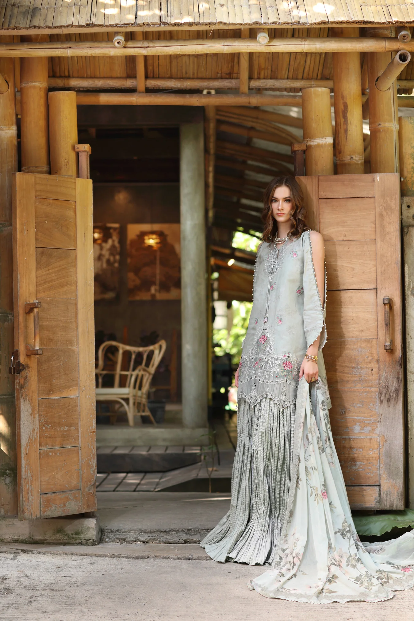 Noor Eid Luxe Printedkari '25 by Saadia Aasad | D2-A - Image 2