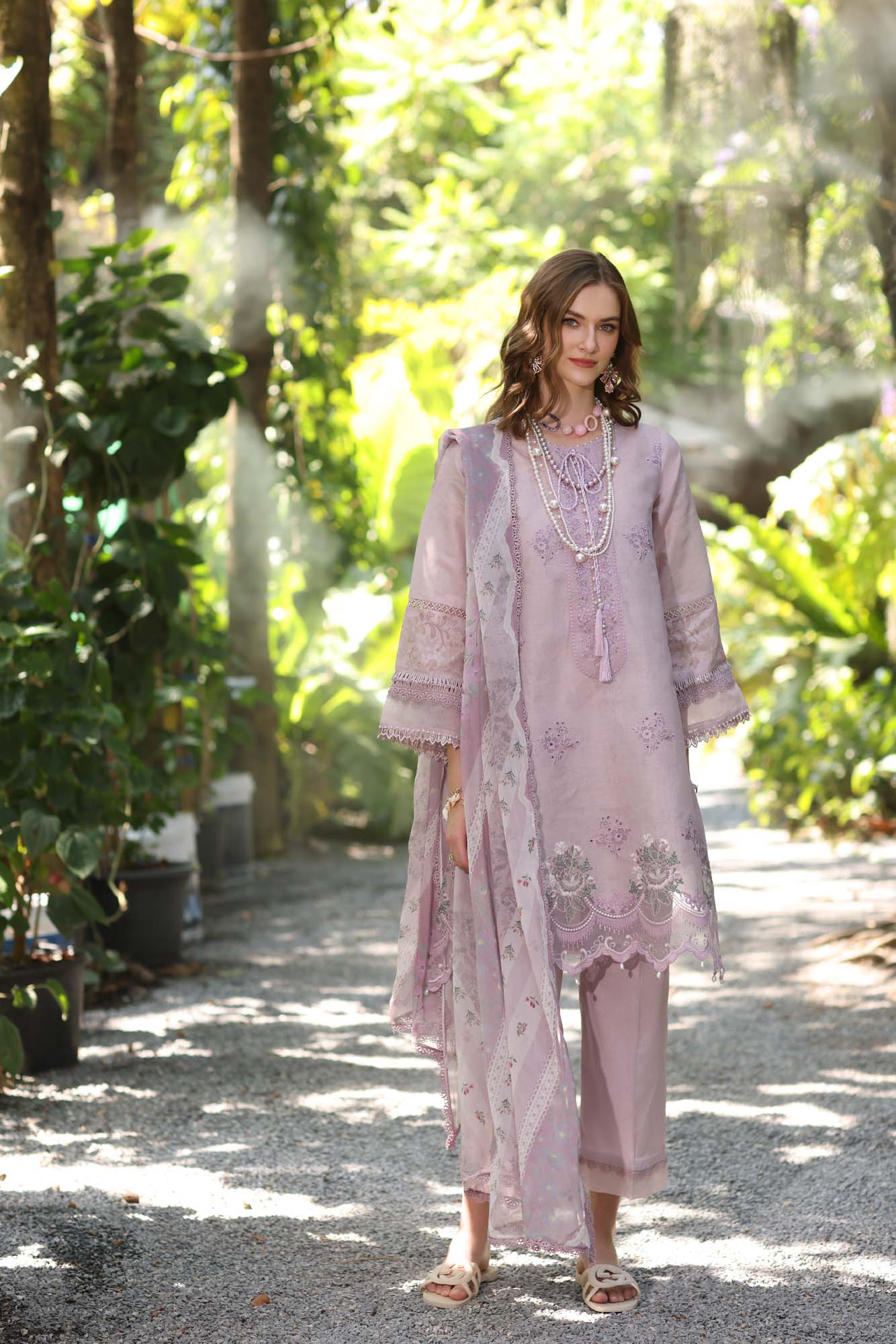 Noor Eid Luxe Printedkari '25 by Saadia Aasad | D6-B - Image 2