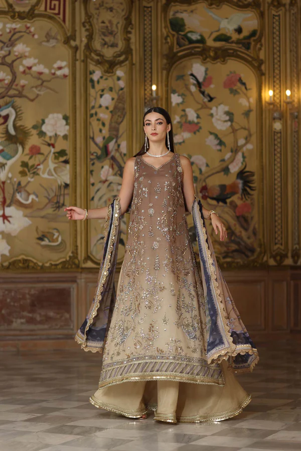 Noor Noor Festive '25 | Saadi Aasad | D2 - Beige - Image 3