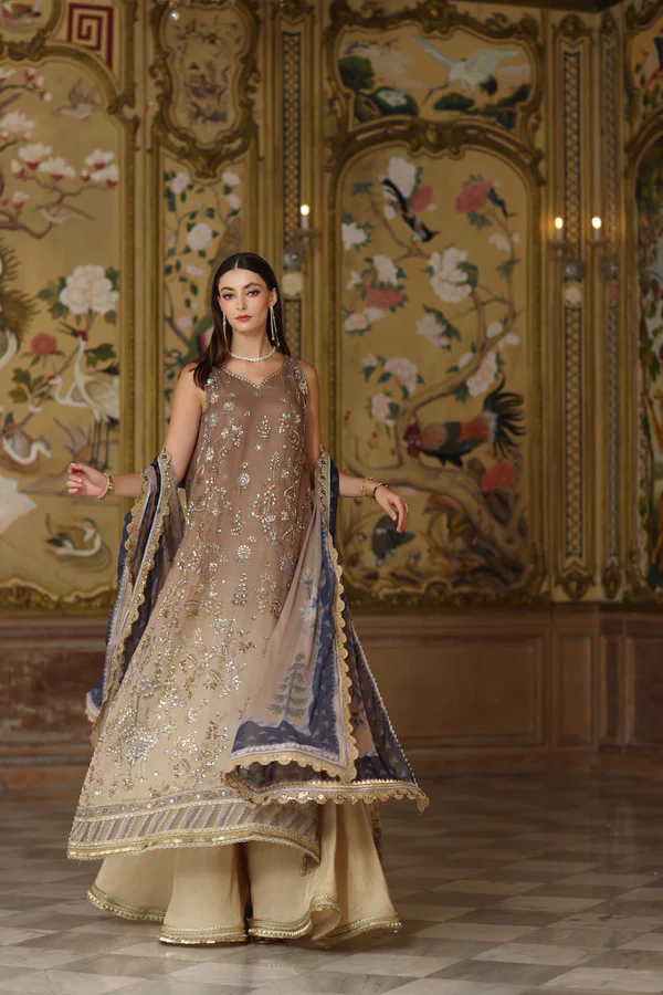 Noor Noor Festive '25 | Saadi Aasad | D2 - Beige - Image 2