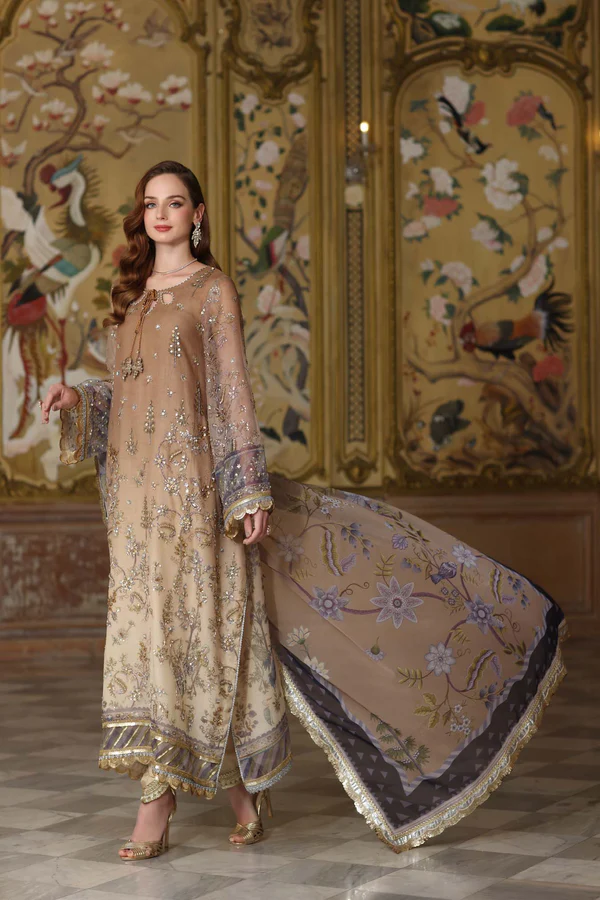 Noor Noor Festive '25 | Saadi Aasad | D2 - Beige - Image 5