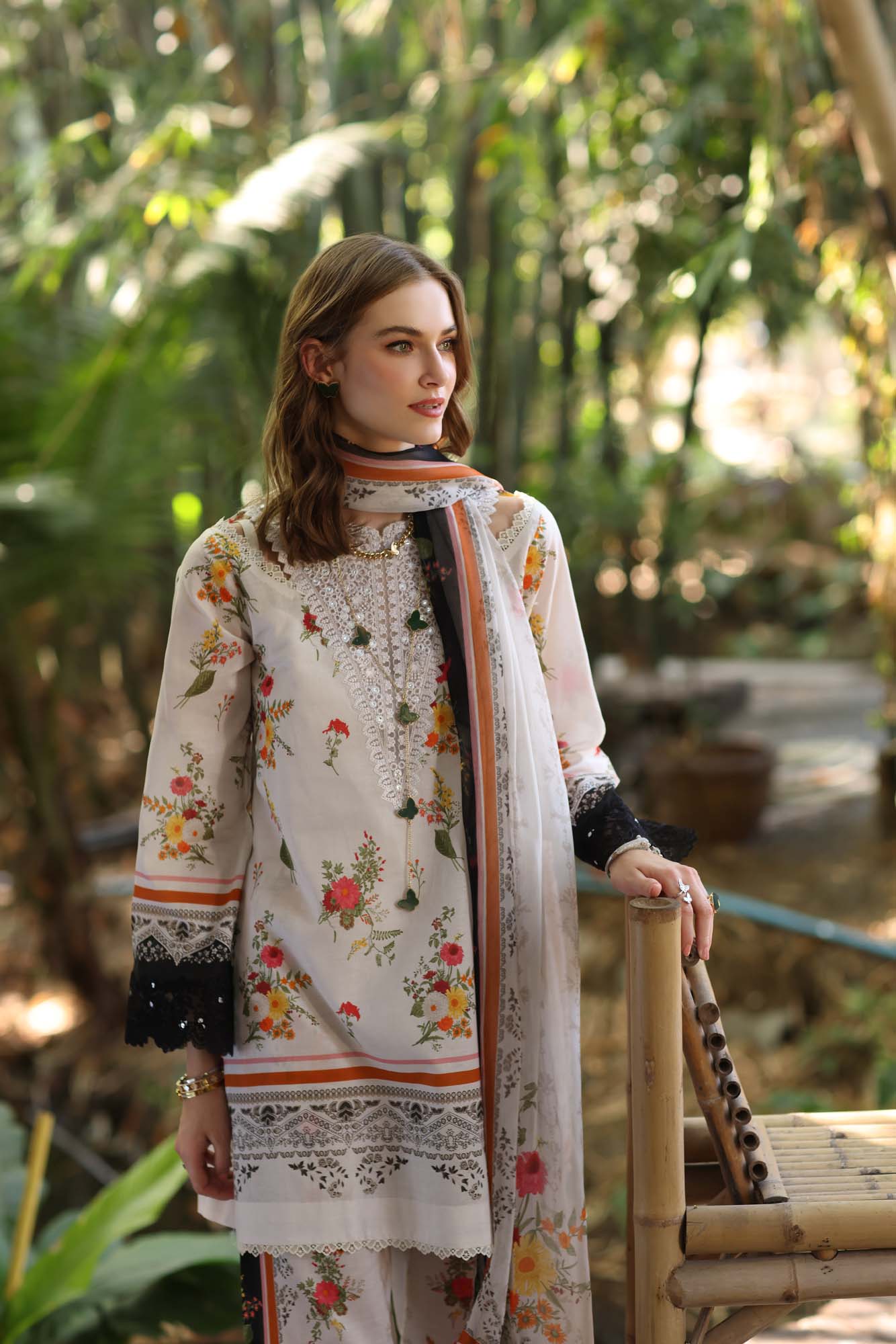 Noor Eid Luxe Printedkari '25 by Saadia Aasad | D4-B - Image 2