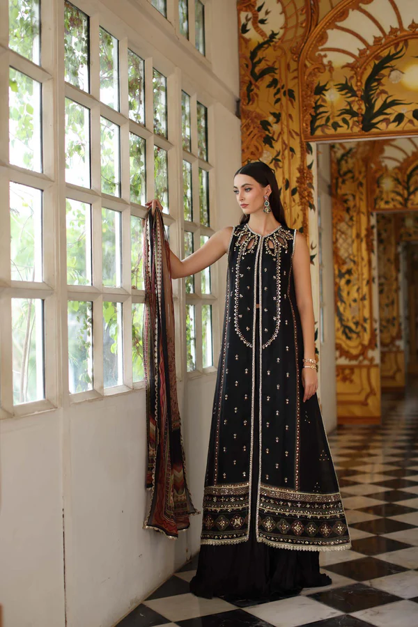 Alternative view of Noor Noor Festive '25 | Saadi Aasad | D1 - Black