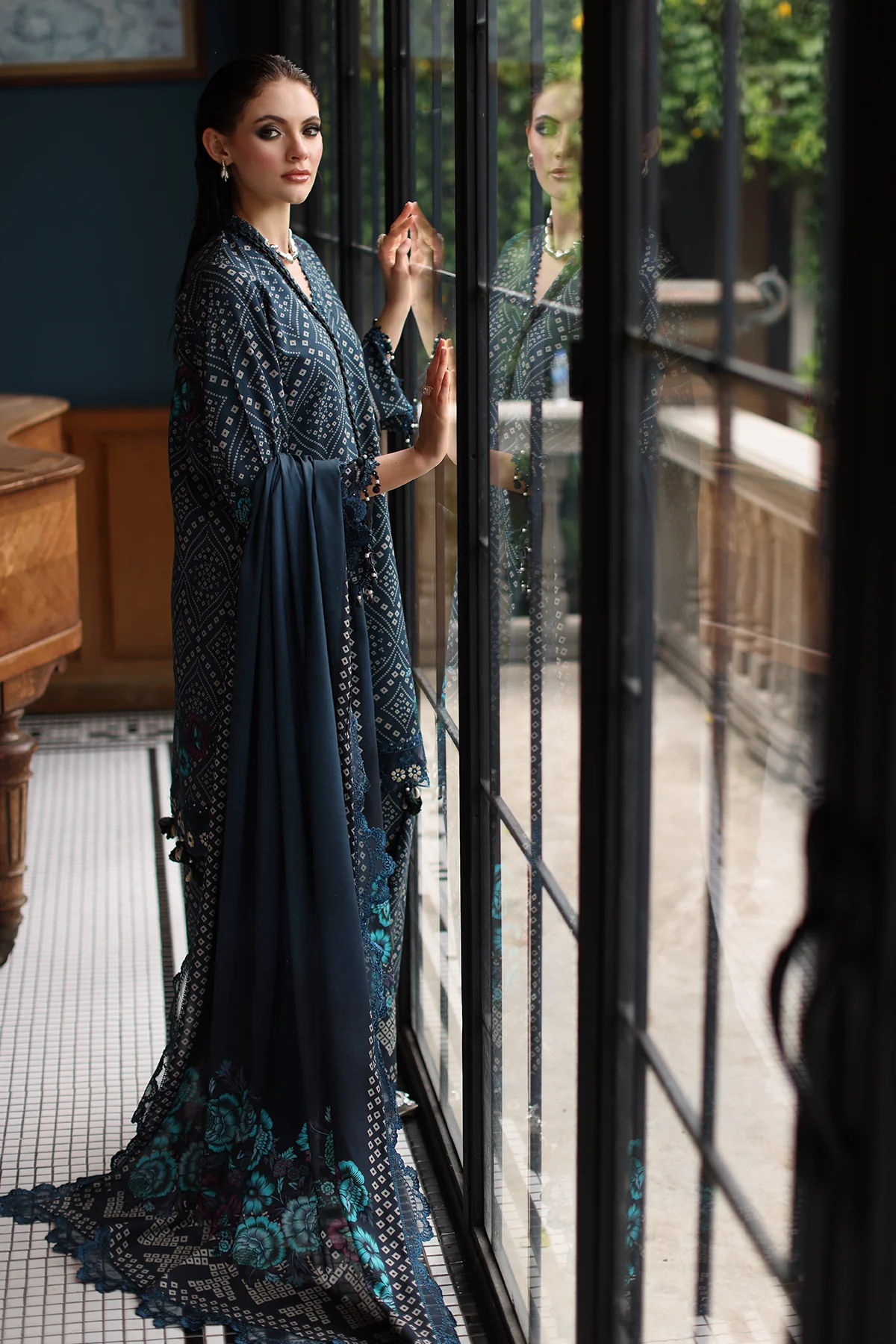 Charizma Embroidered Linen Collection'25 CCW6-20 - Image 5