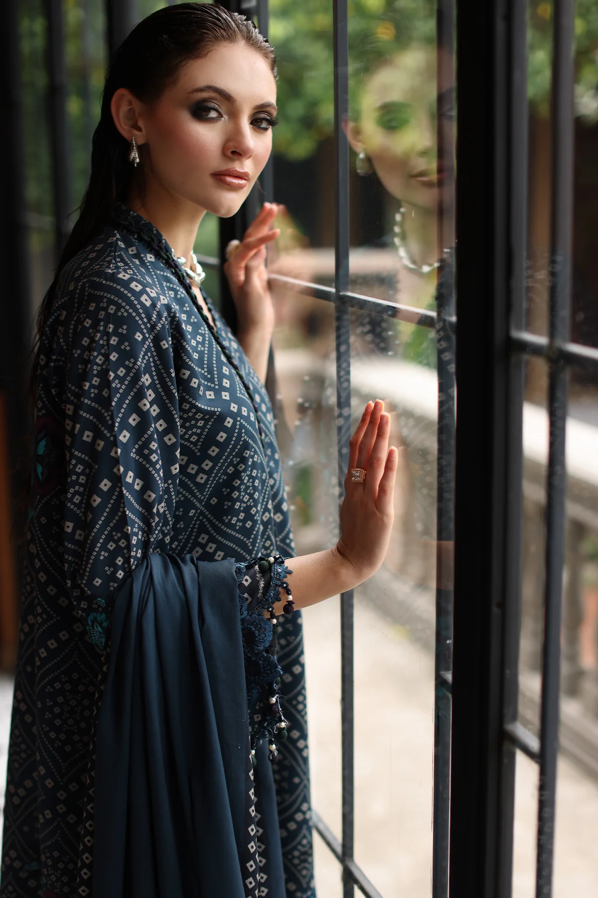 Charizma Embroidered Linen Collection'25 CCW6-20 - Image 3