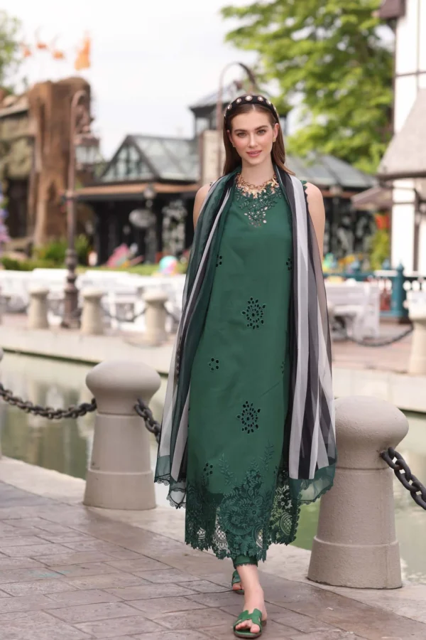 Alternative view of Noor Eid Luxe Chikankari' 25 | D12