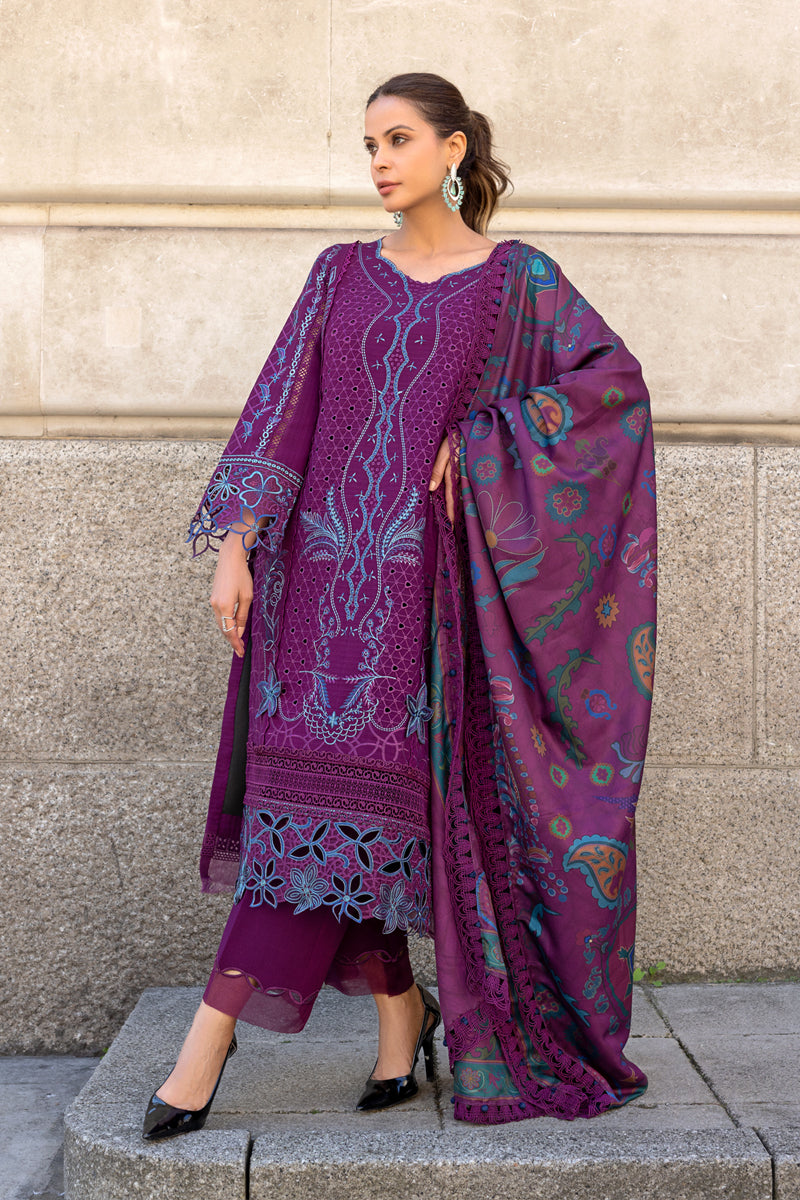Carnation Winter Shawl Edit ’24 by Rang Rasiya | RR24V08CSD13 - Image 4
