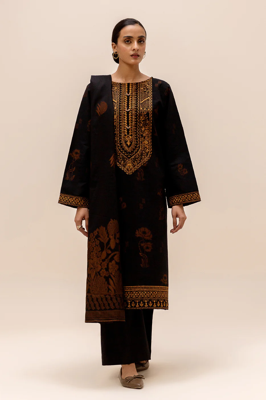 Beechtree Unstitched Winter Limited Edition | BT12406UN004449-BLACK-2000000265827-3PC - Image 2