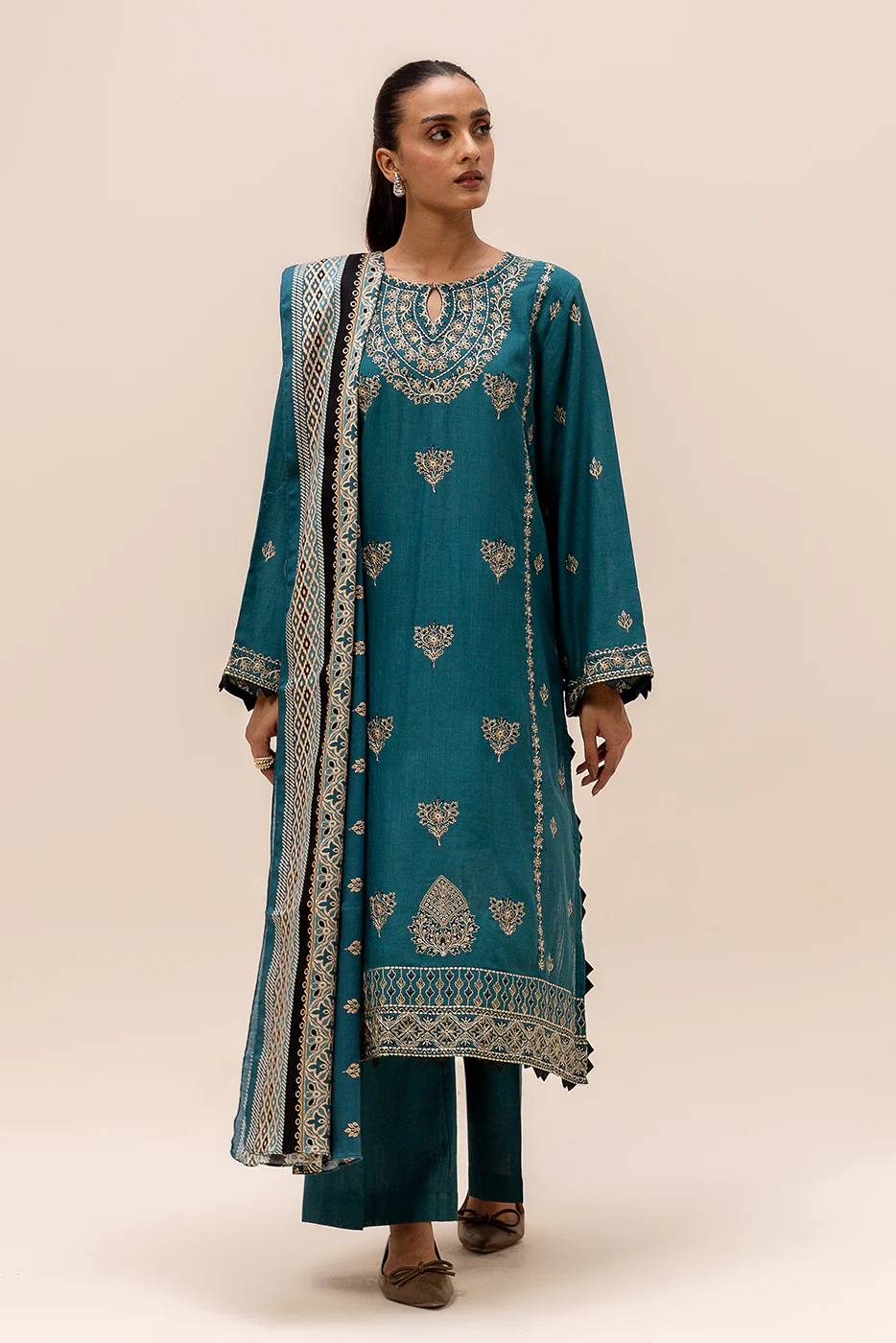 Beechtree Unstitched Winter Limited Edition | BT22401UN004067-TEAL-2000000265860-3PC