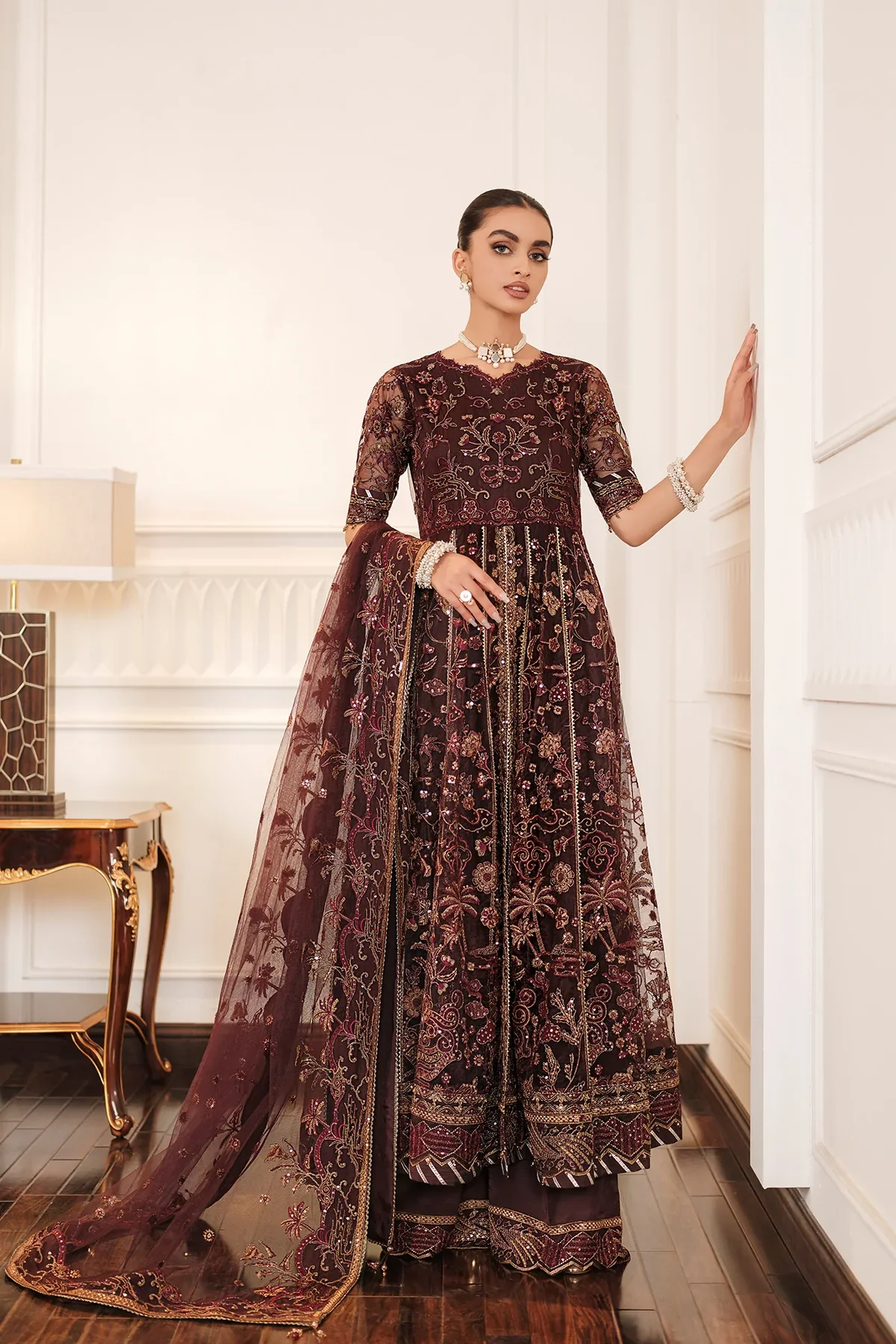 Farasha Luxe Atelier Embroidered Collection | Celine - Image 2