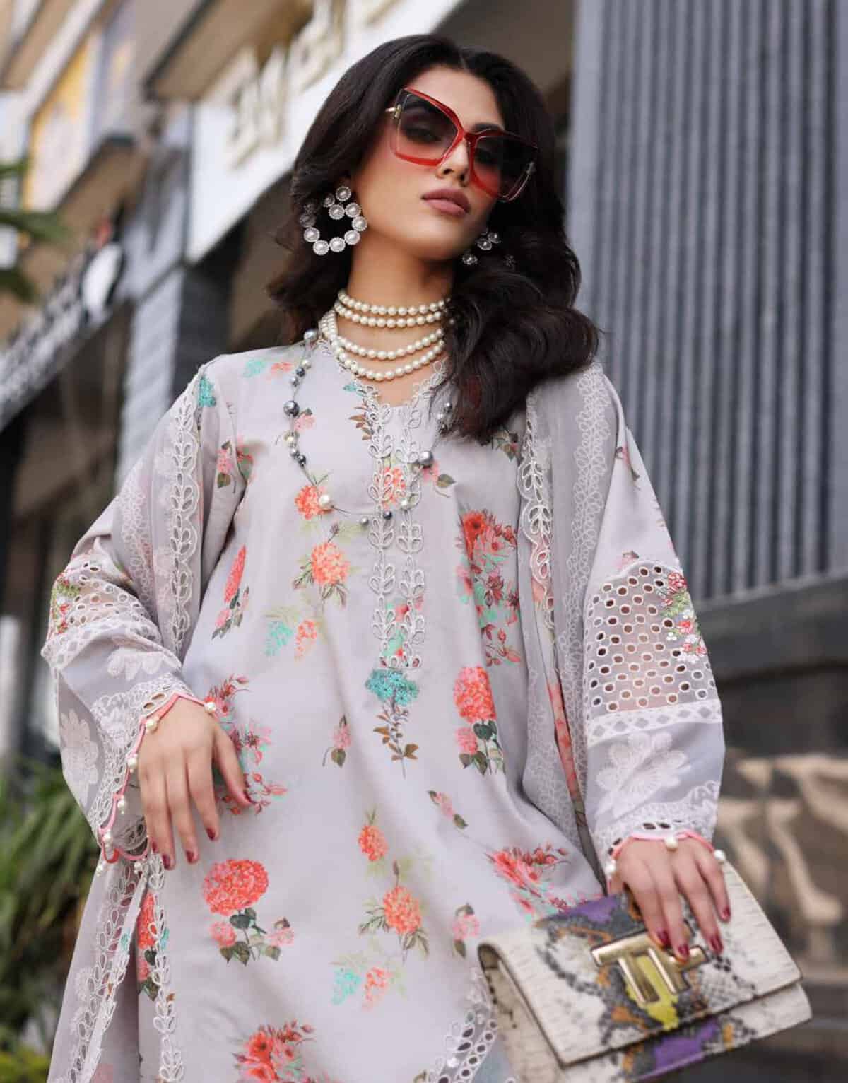 Charizma Rang-e-Bahaar Embroidered Lawn 2024 | CRB4-11 - Image 3