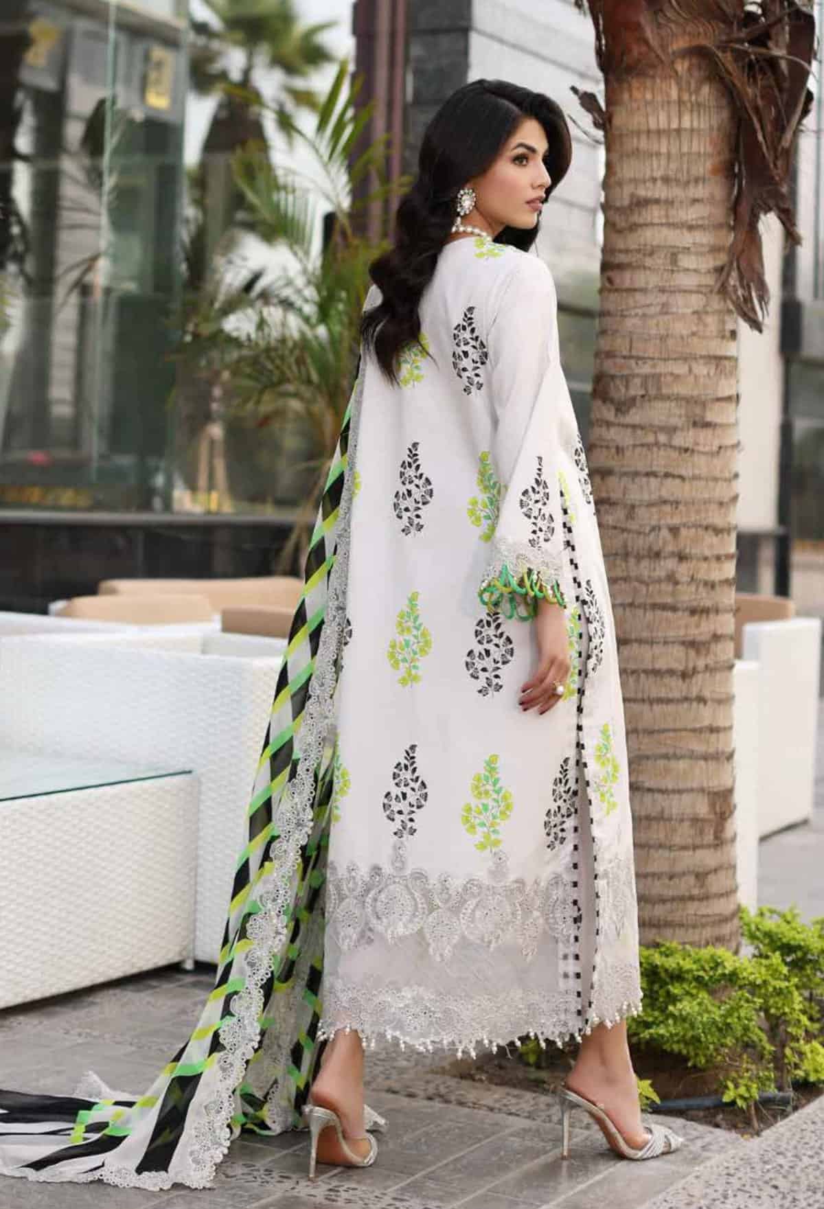 Charizma Rang-e-Bahaar Embroidered Lawn 2024 | CRB4-14 - Image 3