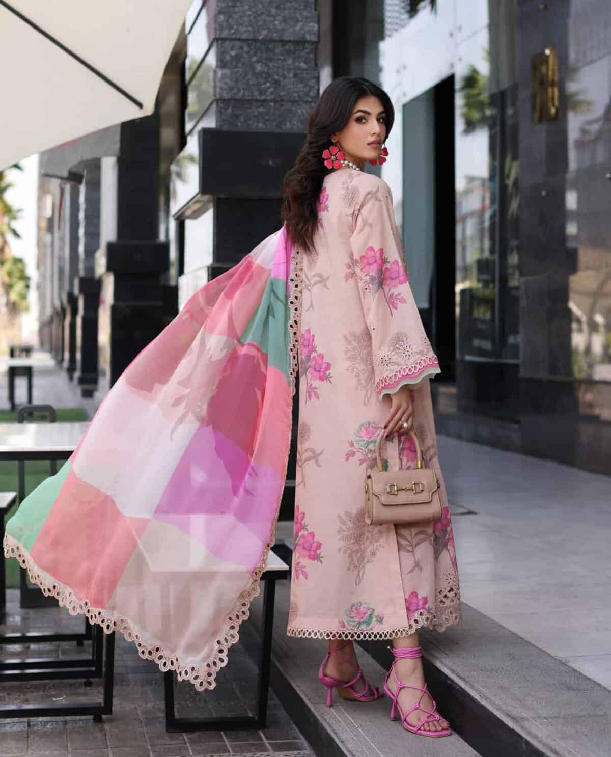 Charizma Rang-e-Bahaar Embroidered Lawn 2024 | CRB4-15 - Image 3