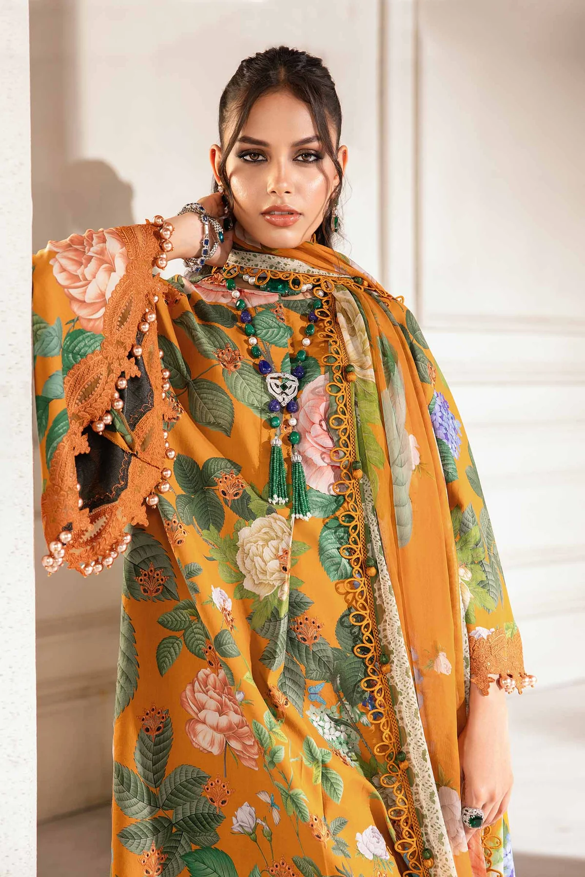 MARIA B M.Prints | Summer Lawn 2024 | Vol 2 | MPT-2210-B - Image 5