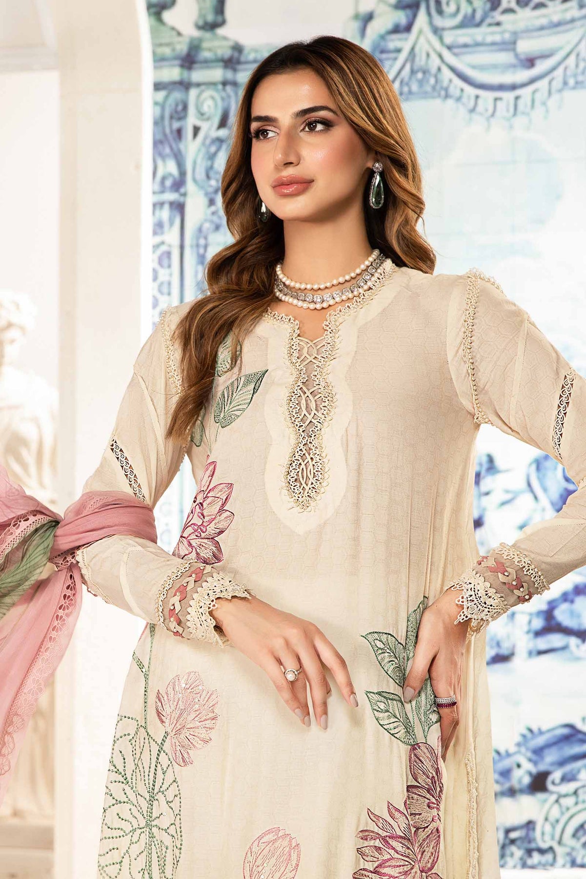 MARIA B M.Prints | Summer Lawn 2024 | Vol 2 | MPT-2201-A - Image 5