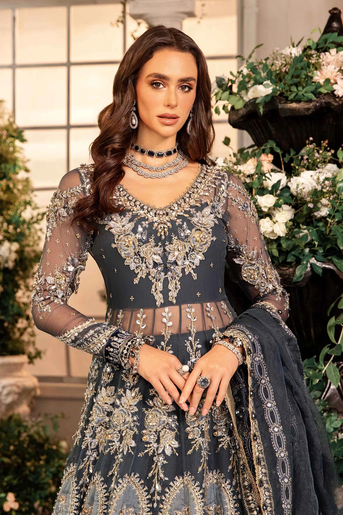 MARIA.B Mbroidered Wedding Collection | BD-2901 - Image 5