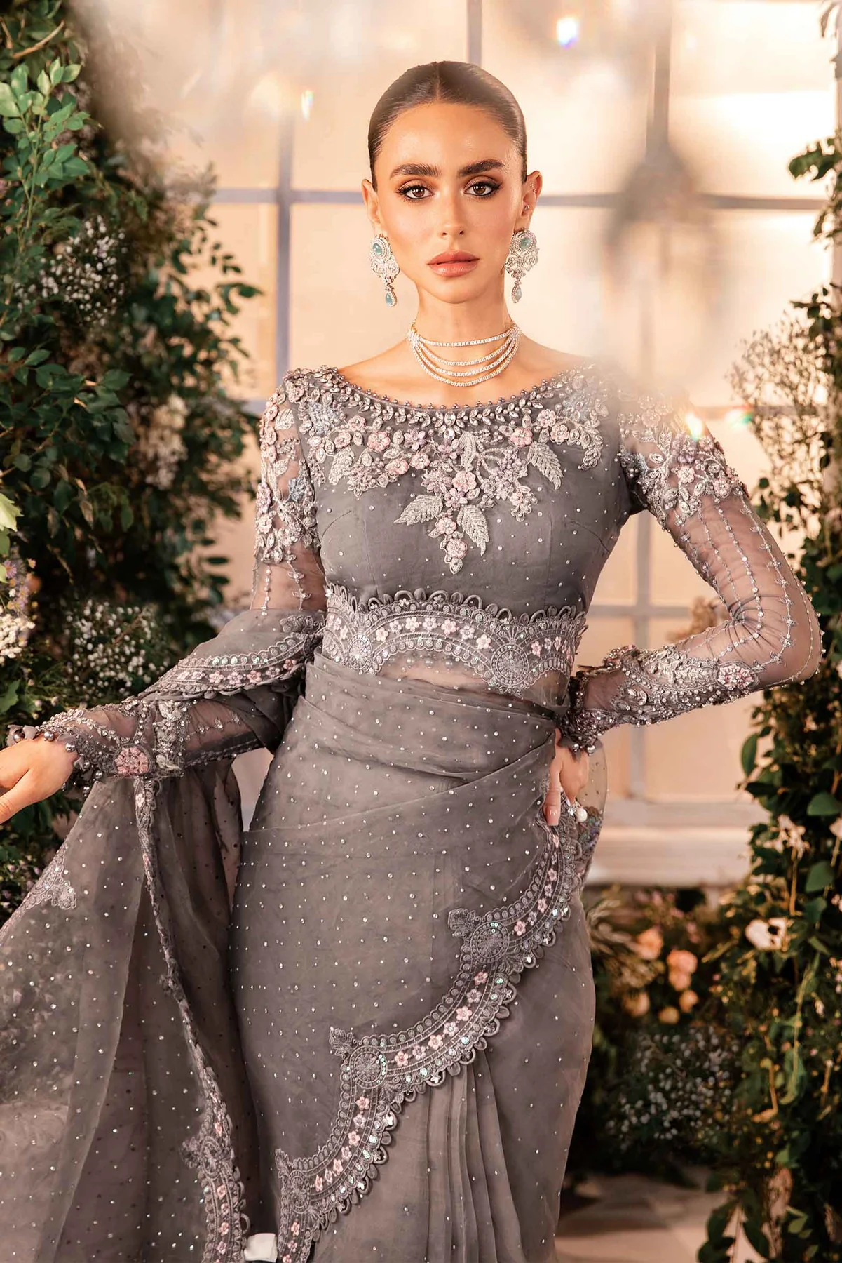 MARIA.B Mbroidered Wedding Collection | BD-2902 - Image 4