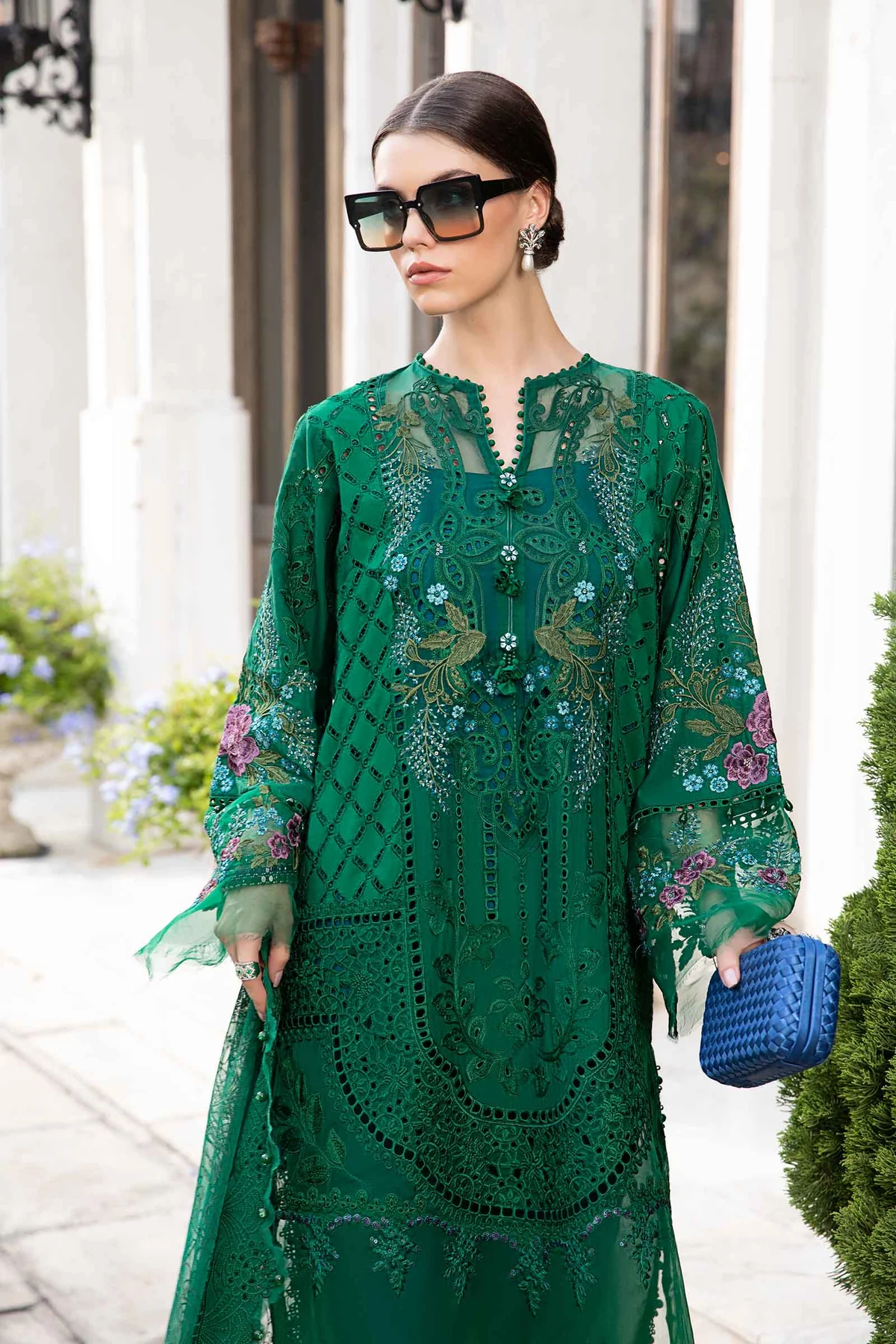MARIA B Luxury EID Lawn 2024 | EID LAWN-24-02 - Image 4