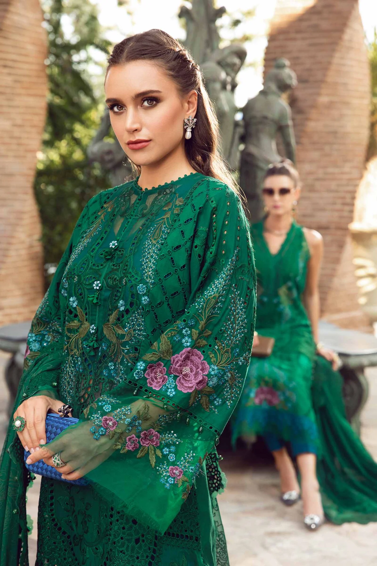 MARIA B Luxury EID Lawn 2024 | EID LAWN-24-02 - Image 2