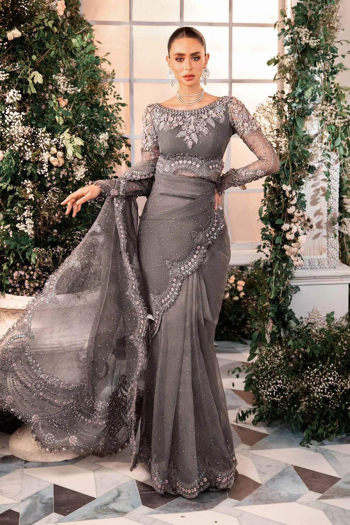 MARIA.B Mbroidered Wedding Collection | BD-2902 - Image 2