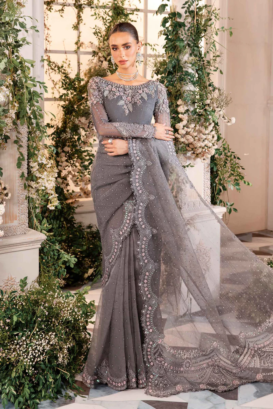 MARIA.B Mbroidered Wedding Collection | BD-2902 - Image 3