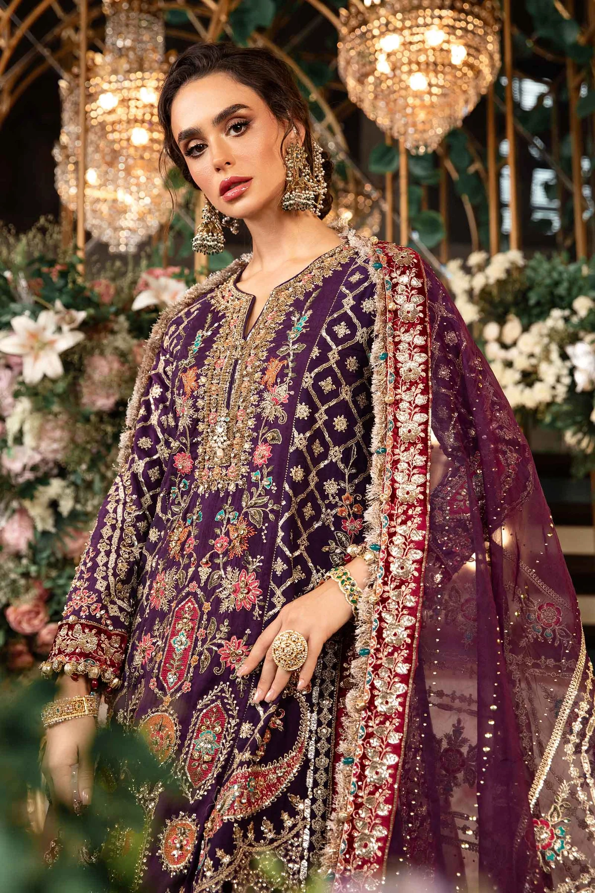 MARIA.B Mbroidered Wedding Collection | BD-2903 - Image 3