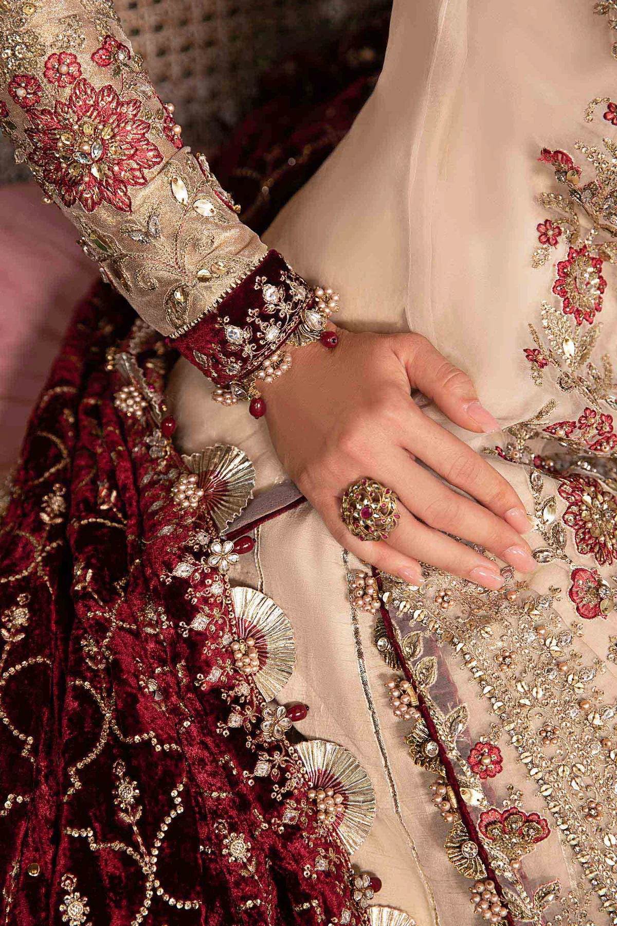 MARIA.B Mbroidered Wedding Collection | BD-2905 - Image 3