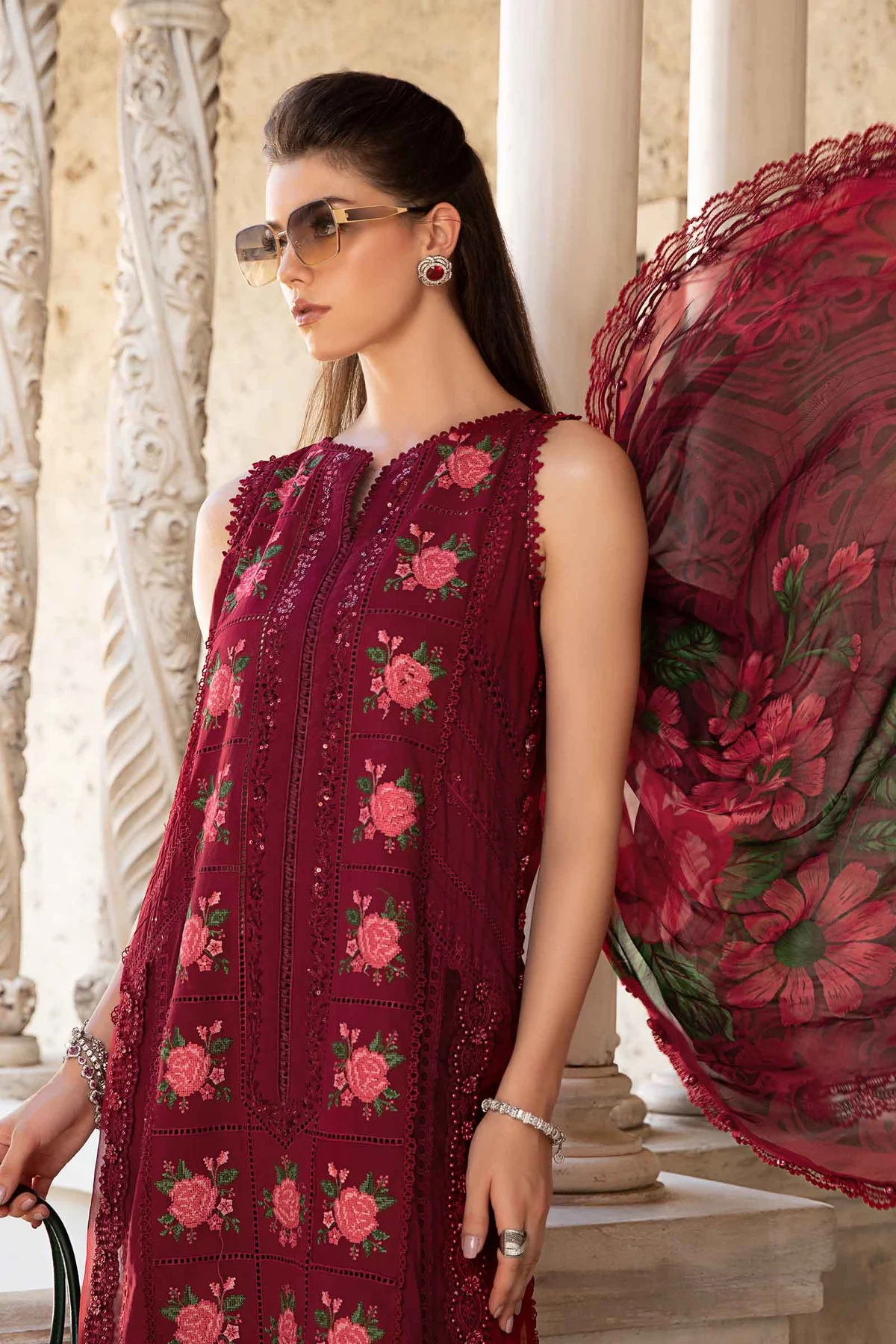 MARIA B Luxury EID Lawn 2024 | EID LAWN-24-05 - Image 4